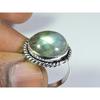 Natural Blue Labradorite Gemstone 925 Solid Sterling Silver Ring Size US-9 PG-205
