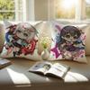 Lovely Anime BBanG Dream Its MyGO Cushion Cover Pillowcase Antidustmite Invisible Zipper Short Plush Sofa Cushion