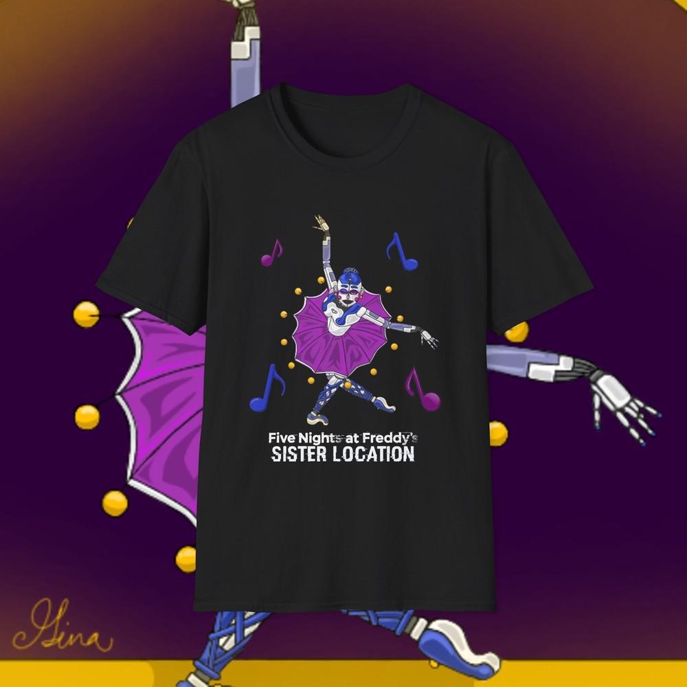 Sister Location Ballora Five Nights At Freddy’s Unisex Softstyle T-Shirt Tee Top Unisex T-Shirt S