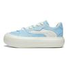 Li Ning Cream Puff Platform Slip Resistant And Breathable Low top Skateboard Shoes Women's Blue AZGT026-6