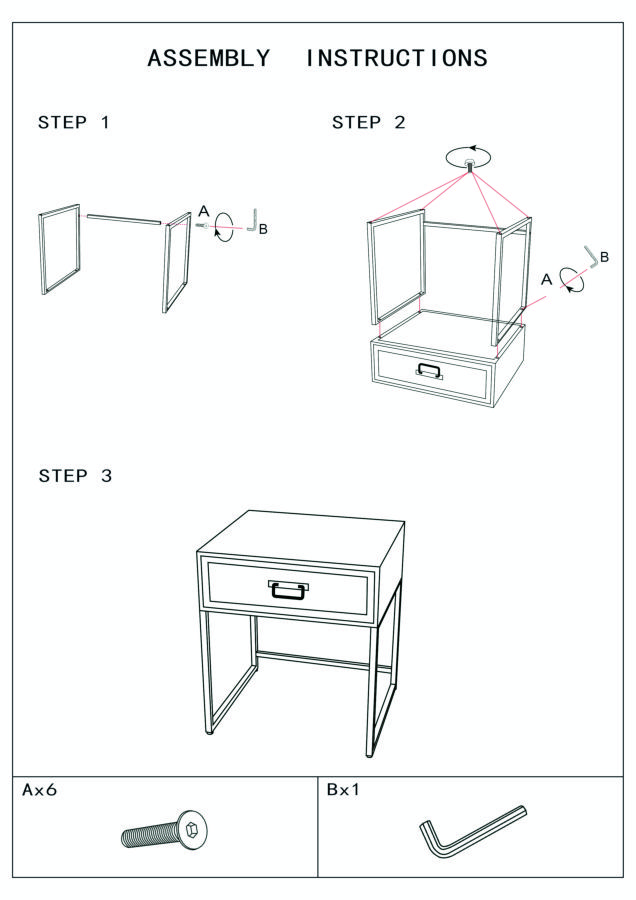 Bed Side Hanoi Cm 45X40X51,5