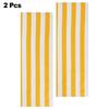 Telo di Ricambio per Sdraio da Spiaggia Tessuto in Poliestere 120x45cm Giallo e Bianco Estivo Per Sdraio da Sole Esterno
