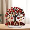 Valentine's Day Acrylic Rose Tree Sunshine Catcher Love Witness Decorative Flowers