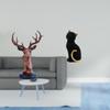 Deer Cat Head Ornament Figurine Craft Animal Statue Home Decor Decorative Adornment Resin Sculpture