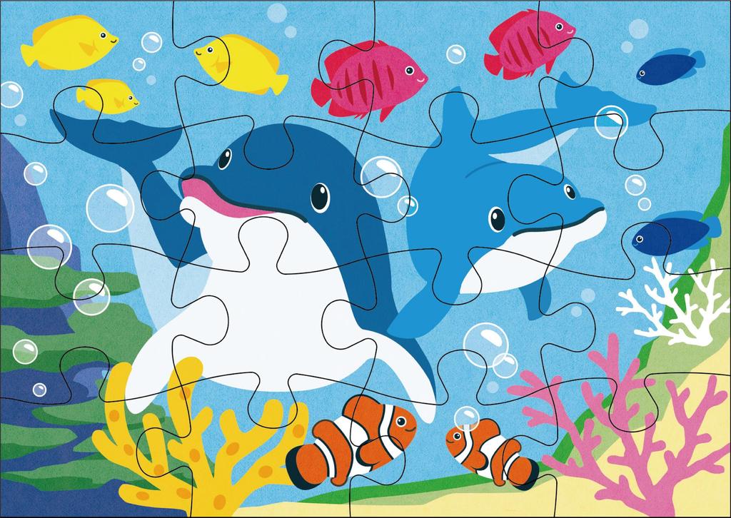 Kumon STEP 2 Jigsaw Cute Animal Educational Toy for or Ages 2 and KUMON Publishing's Puzzle Family, Kids, 9-Piece, 12-Piece, 16-Piece, 20-Piece Sets,