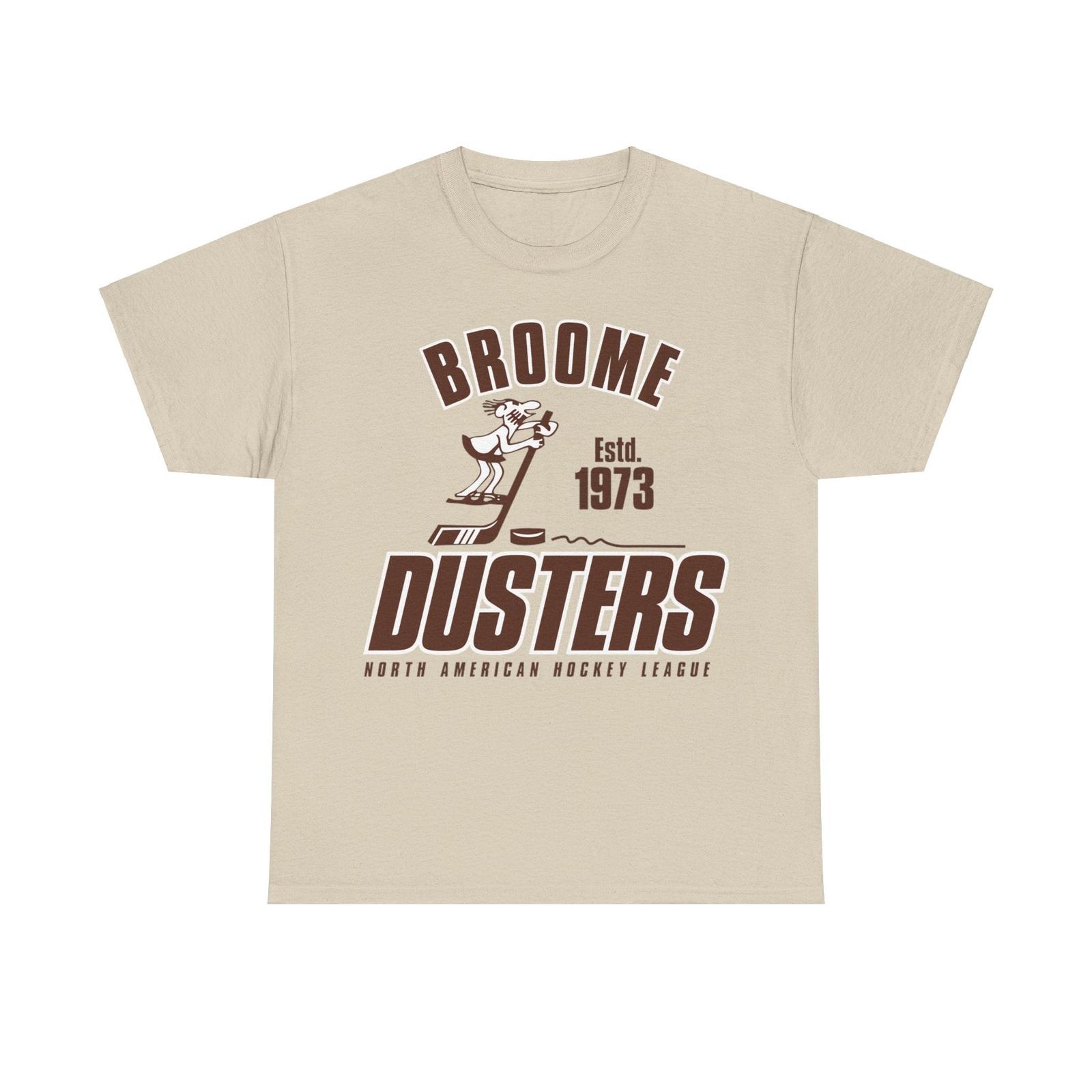 Broome Dusters Hockey Team 1973 Nostalgic Retro T-shirt S
