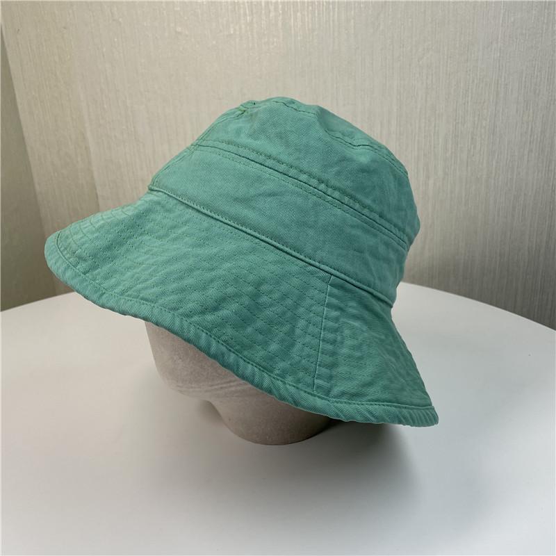 Süßer Fischerhut Kinder einfarbig lässig vielseitig retro Sonnenschutz Gesichtsschutz Beckenhut