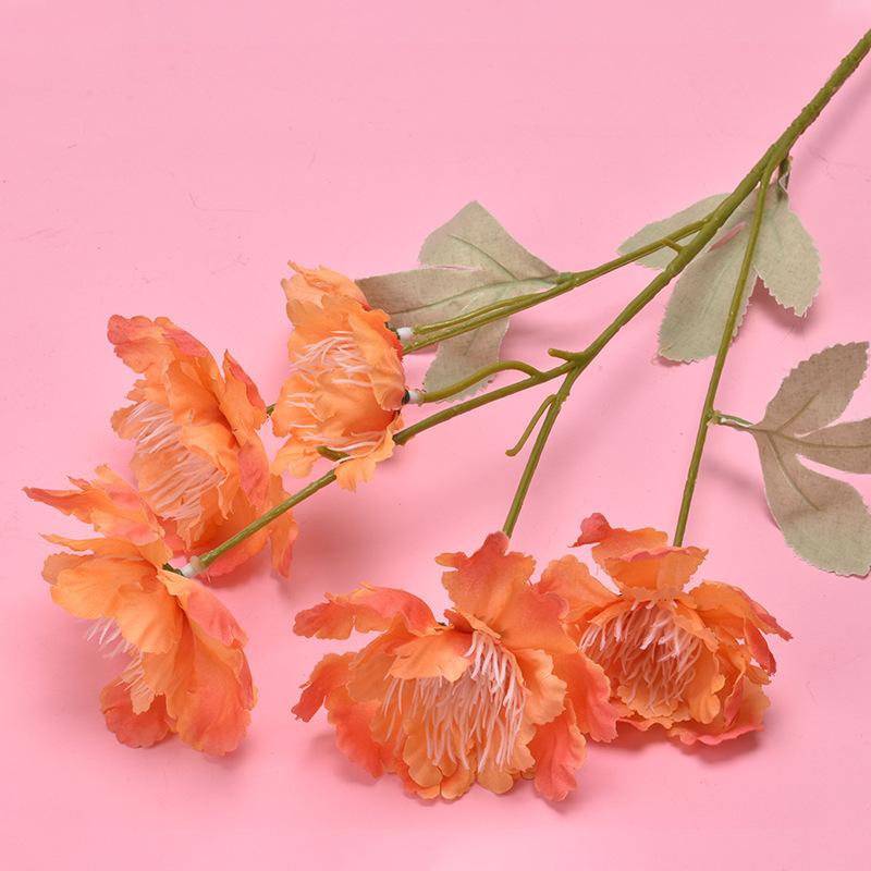 Fiori di peonia artificiale Bouquet di seta Piante finte per la decorazione domestica di nozze in porta