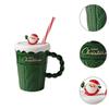 Christmas Ceramic Mug, Creative Breakfast Cup, Drinking Water Cup