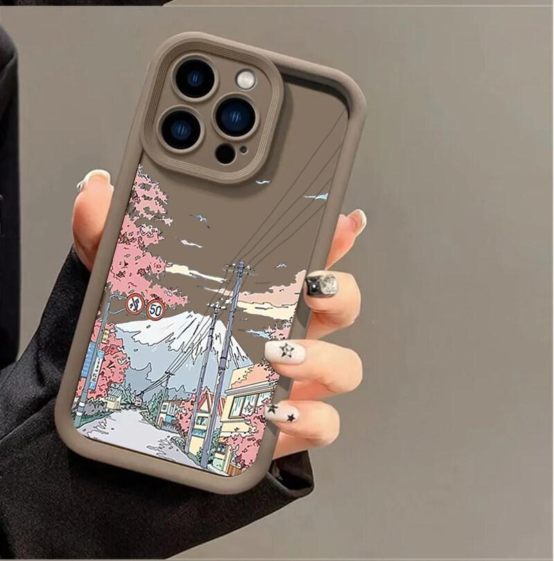 Anime Scenery Sunset Case for Samsung Galaxy M34 M31 M51 M30S M23 M16 M11 M15 F06 J4 J6 Plus J8 A02 S21 FE S20 Ultra Plus Cover