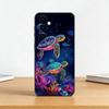 Süße kleine Schildkröte Handyhülle für Samsung Galaxy A73,A72,A71,A70,A53,A52,A51,Weiches Silikon Schwarze Hülle