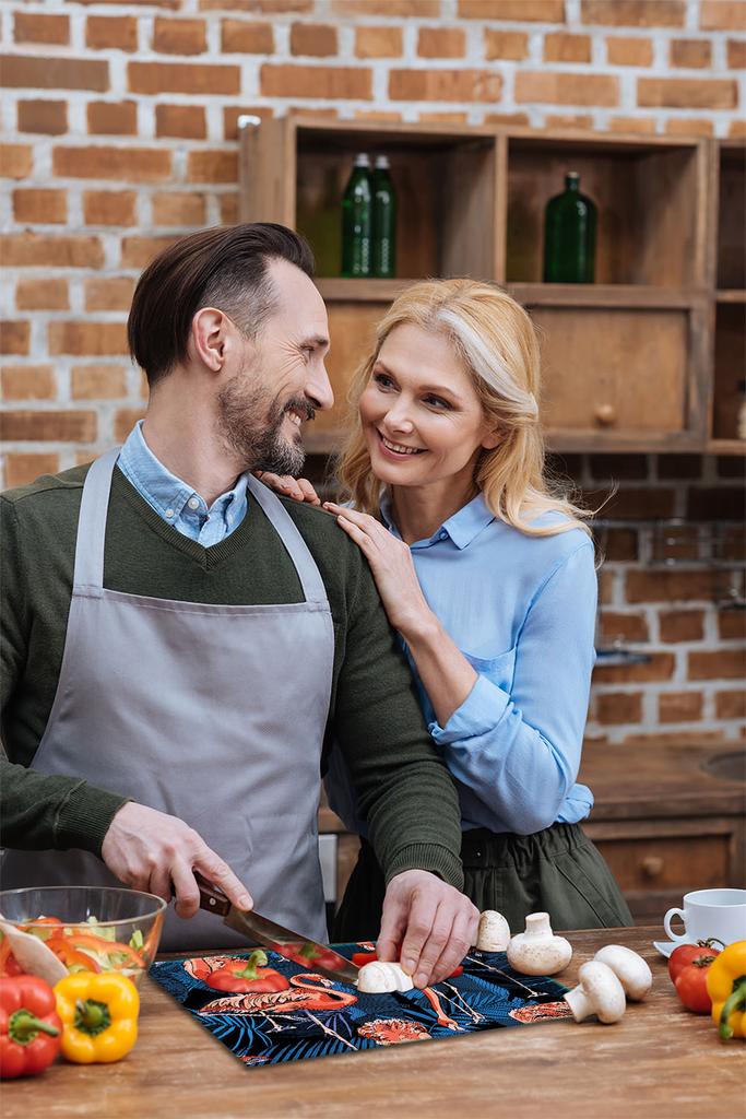 Szklana Płyta Deska Do Krojenia 52X40 Flamingi