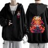 Harajuku Anime Demon Slayer Agatsuma Zenitsu Cool Grafik Bedruckte Kapuzenpullover für Herren und Damen mit Reißverschluss Y2k Sweatshirt Herren Reißverschlussjacke