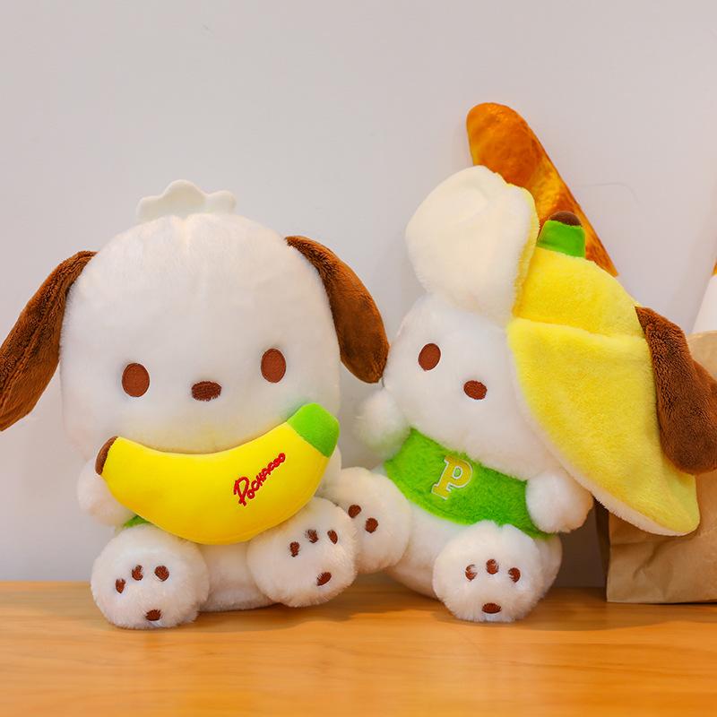 Pacchard Hunde-Puppe Plüschtier Kreative Banane in Banane Banane Banane Banane Bananenschale Welpen-Puppe Mädchen