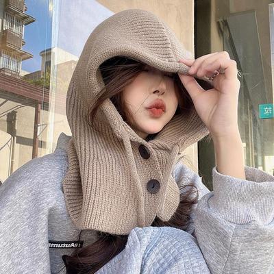 Winter Warm Button Hood Balaclava Warmer
