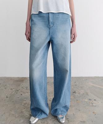 ANDNEEDS Erra Line Wide Pants (Light Blue)