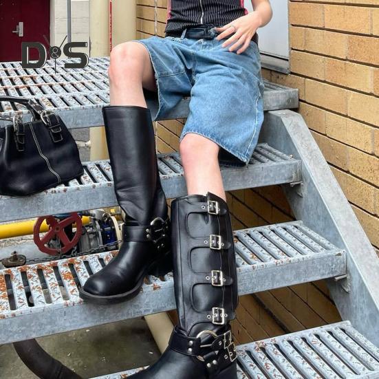 Dámské džínové šortky ke kolenům s kapsami Střední pas Volné džínové bermudy Rovná nohavice Džínové krátké kalhoty