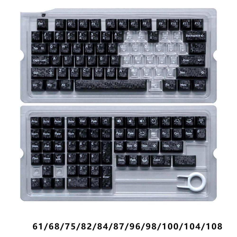 Set di Tasti Trasparente Ghiaccio Profilo Cherry Tasti PC Tastiera Meccanica