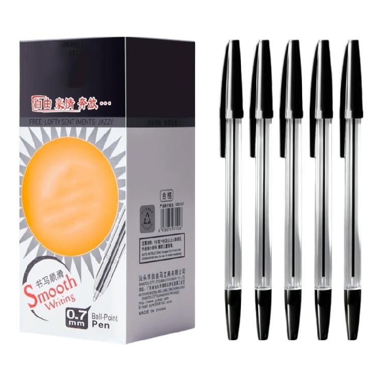0.7mm Medium Point Ball Pen Ballpoint Pen Smooth Writing Business Plastic Oil Pen for Office School Student Writing Gift