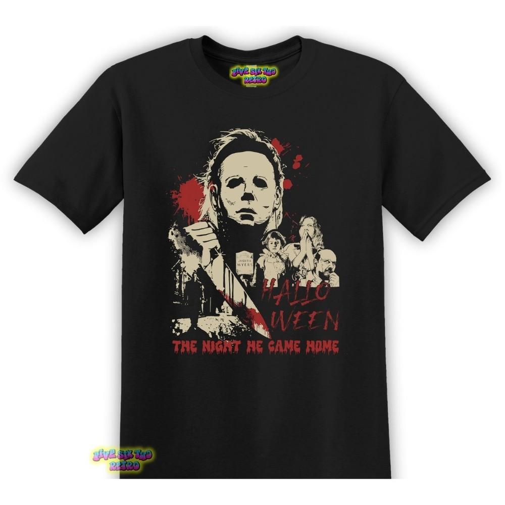 Michael Myers The Night He Came Home Movie TShirt Black S3XL Halloween Unisex T-Shirt XXXXL