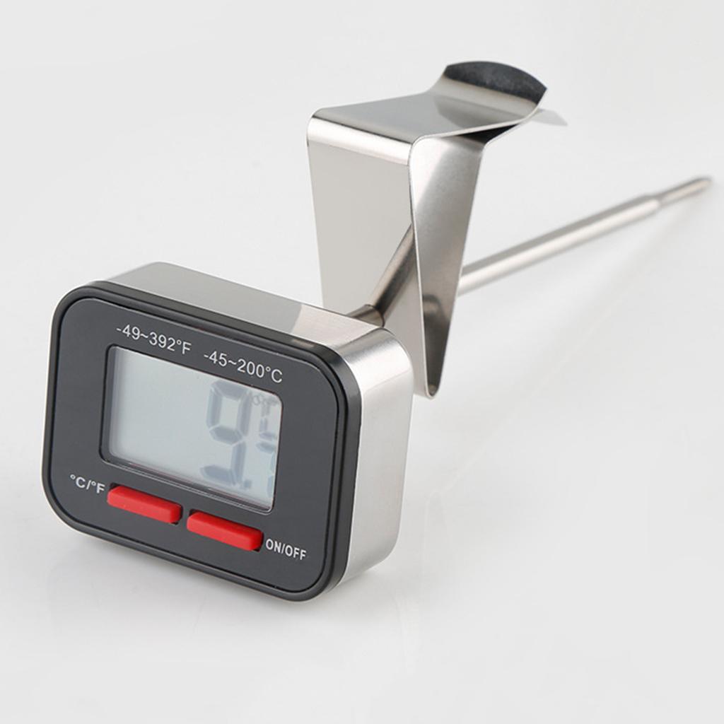 Electronic Thermometer Handdrip Coffee Thermometer Measure the Pull-out Milk Froth Temperature Milk Jug Food Thermometer