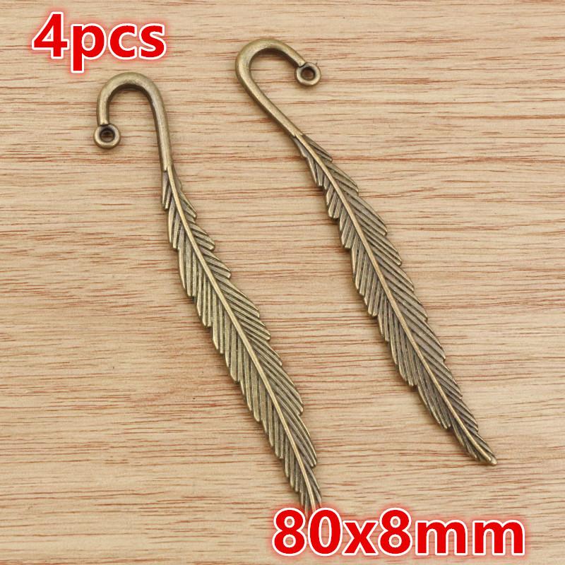 3-50pcs Alloy Metal Feather Charms Pendant for Necklace Keychain Earrings DIY Jewelry Making Accessories Findings