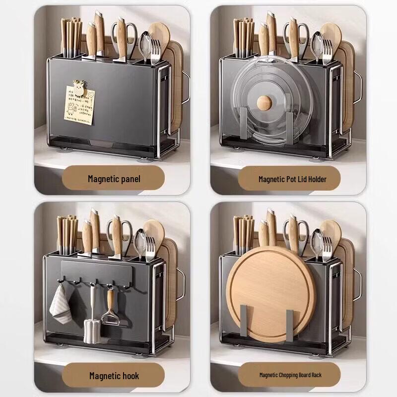Qiwei Multi-functional Wall-Mounted Kitchen Organizer
