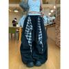Vintage Street Casual Pants Women's Summer Thin Street Black Paratrooper Tooling Parachute Sweatpants Tide