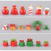 1Pc Christmas Santa Snowman Train Mini Figurine DIY Fairy Landscape Decoration