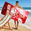 Custom Soccer Print Beach Towel, Large Soft Quick Dry Towel for Beach Camping Swimming