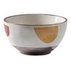 Creative Japanese Household Ceramic Eating Bowl Tableware Small Bowl Rice Bowl Drink Soup Bowl Niche Breakfast Yogurt Oat Bowl