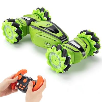 ROBOT PLAZA RC Car, Off-Road, Sideways, Height Adjustable, Sliding, 4WD, 360-Degree Rotation, Lights, Music, Kids Toy, Birthday Gift for Boys and Elem