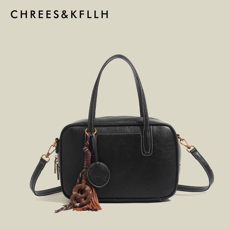 

Chrees & Kfllh Retro Sugar Sugar Bowling Bag Women 2025 New Commuter Boston Shoulder Messenger Bag