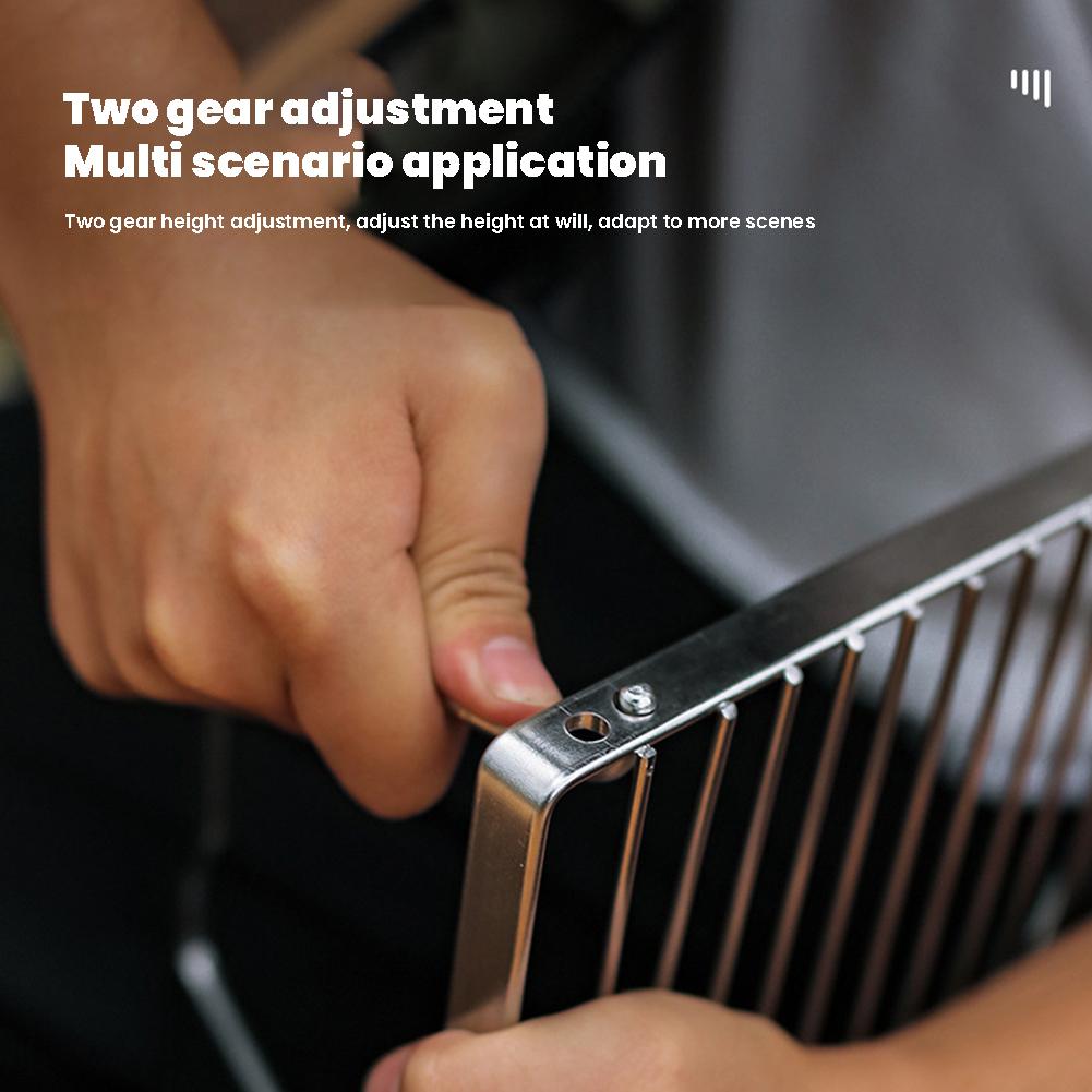 Folding Stainless Steel BBQ Grills High Temperature Resistant BBQ Holder For Camping Hiking