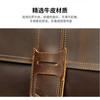 New Leather Large Capacity Men's Crossbody Bag High-end Leisure Travel Shoulder Simple Atmospheric Small Square