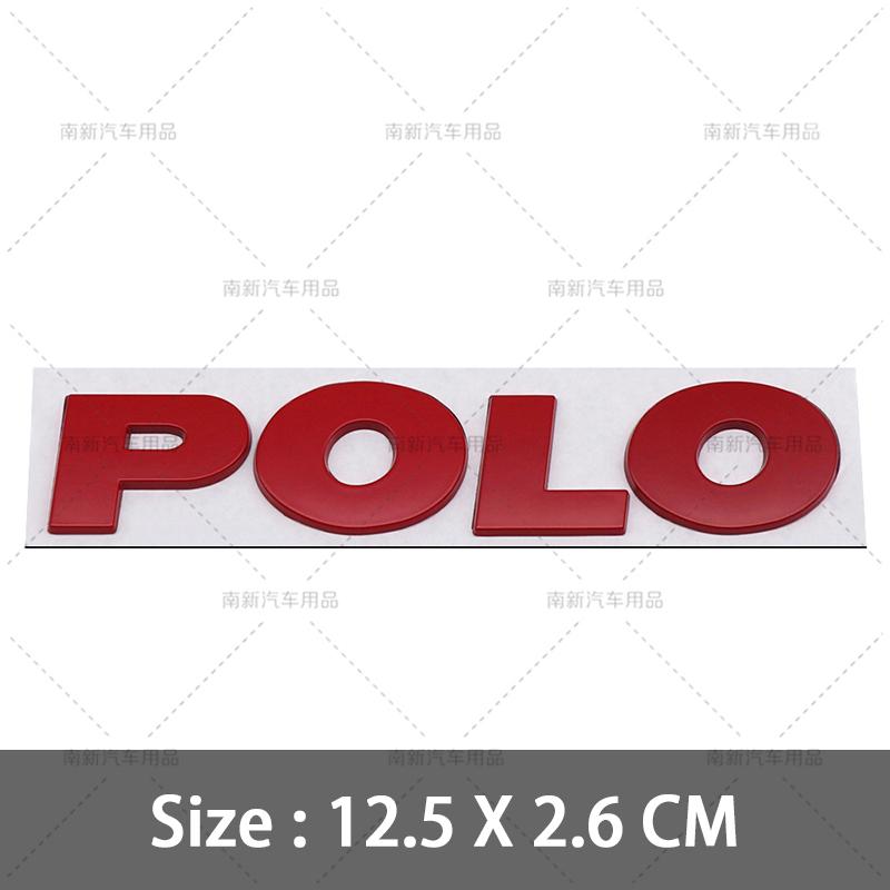 2026 Hot For VOLKSWAGEN VW 3D Metal Rear Trunk Sticker Car Styling Auto Body Side Fender Badge For Volkswagen VW Polo Letters Em