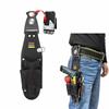 Tool Belt, Nail Pouch, Tool Holder for Electric Drills, Spring-Loaded Opening, 3-Tier Structure, Tool Drop Prevention, Detachable Tool Holder, Waterpr