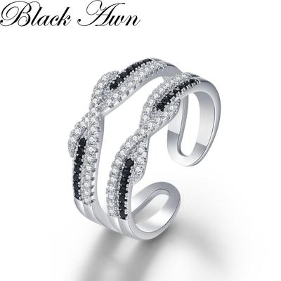 Ring Black Jewelry Finger Personality Ring Adjustable Size