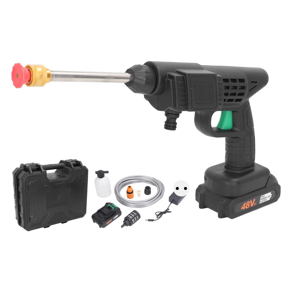 Akku-Hochdruckreiniger 2 MP, großer Durchfluss, große Reichweite, tragbarer Kraftreiniger für Auto, Fenster, Dach, Boden