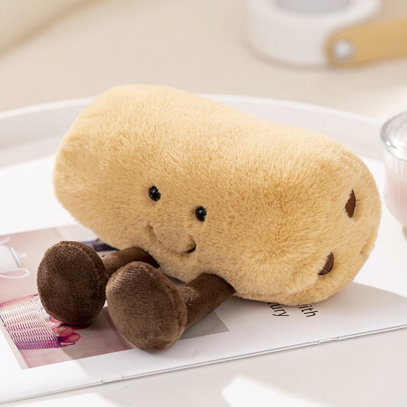 Breakfast Story Plush Toy - Youtiao Cookie Bread & Sausage Bun Doll for Children s Photo Props Breakfast Story