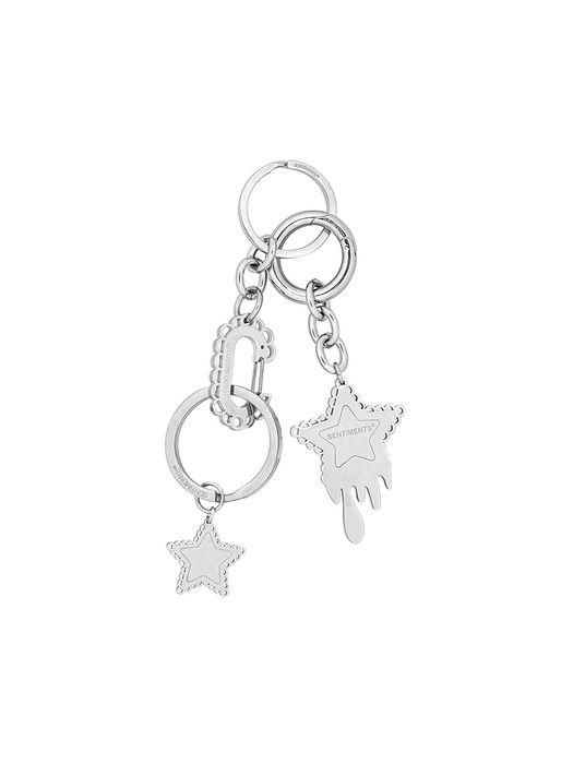 SENTIMENTS NO.538 [SILVER] KEY RING SILVER