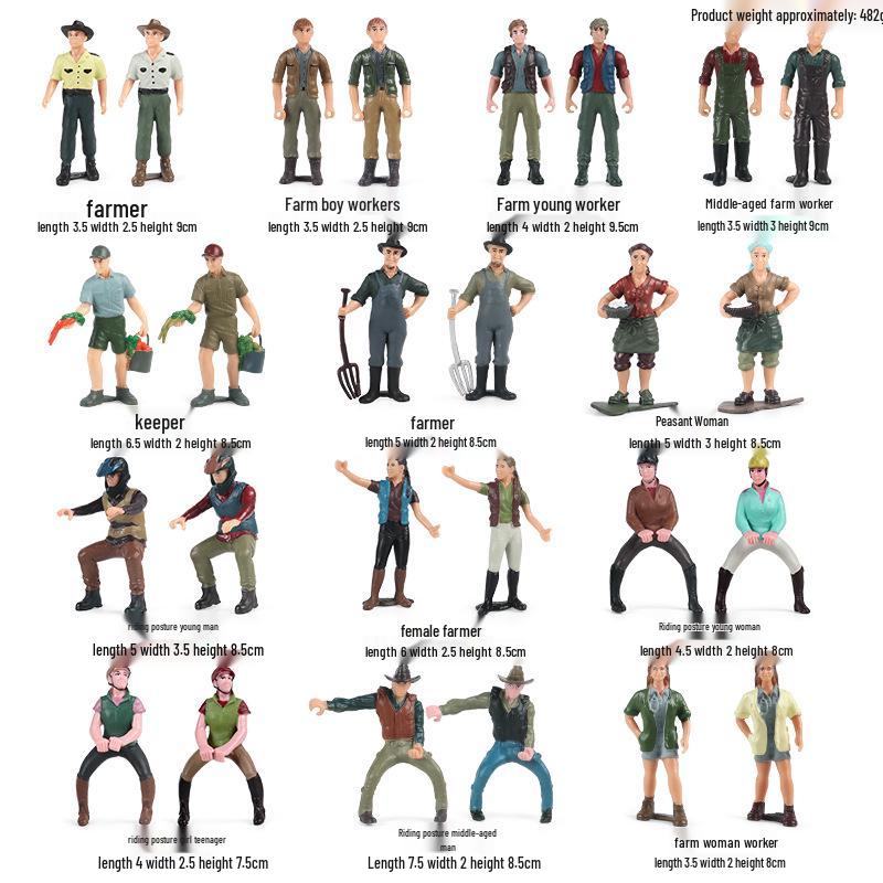 Children's Thousand-Mile Horse Simulation Model Toy and Sand Table Set