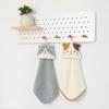 1PC Cartoon Hanging Hand Towel Soft Coral Kitchen Towel Cute Kids Child baby Quick Dry Bathing Towel