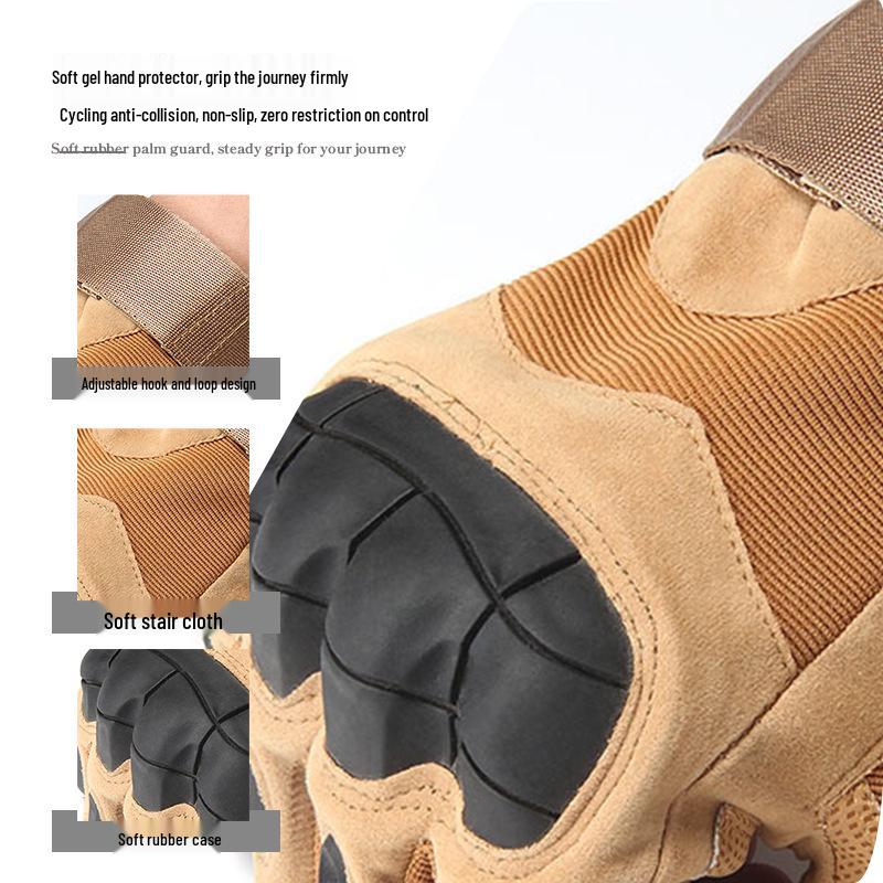 Men's Outdoor Touchscreen Non-Slip Tactical Half-Finger Cycling Gloves