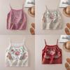 Cotton Linen Embroidered Vintage Sleeveless Tank Top For Women Summer Casual Wear