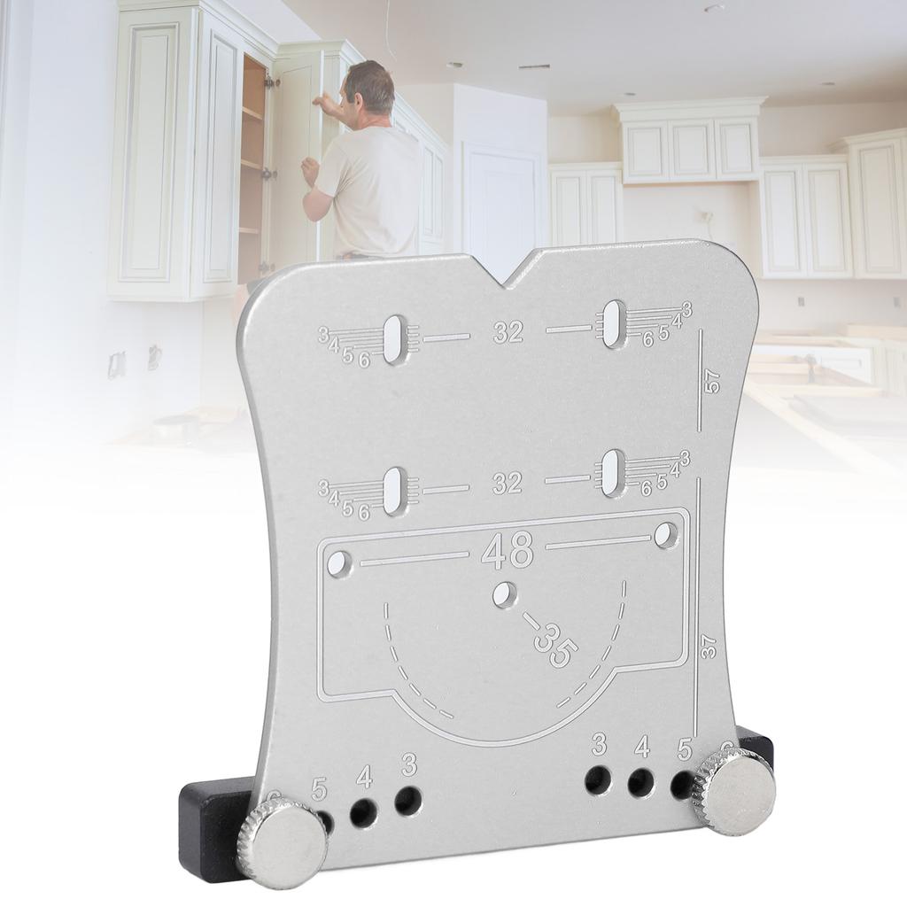 35mm Hinge Hole Opener Aluminum Alloy Quick Positioning Hinge Drilling Locator and Drill Bit Set