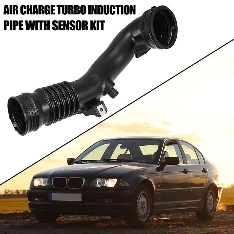 Intercooler Turbocharger-Air Pipe with Map Sensor for X6 F01 F07 F13 X6 13717609811 13717588268 Air Intake Booster-Hose