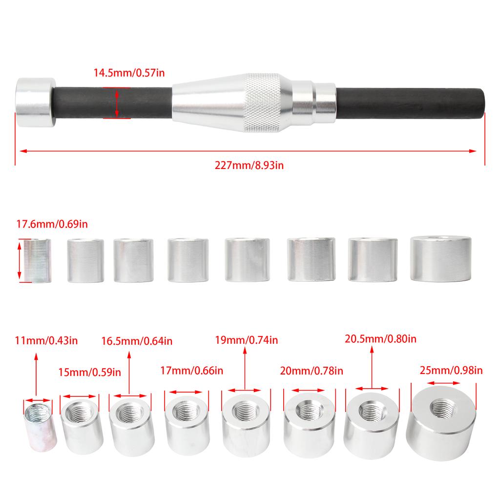 10 PCS Universal 11~25mm Clutch Aligning Tools Kit Automotive Clutch Hole Corrector Practical Durable Clutch Alignment Aligner