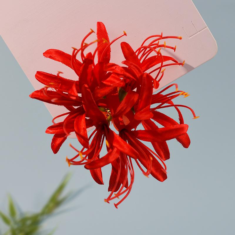

1PC Chinese Hanfu Hair Accessories Blue Flower Hairpins Vintage Dress Headwear Long Tassels Hair Clip Women Hair Accessories