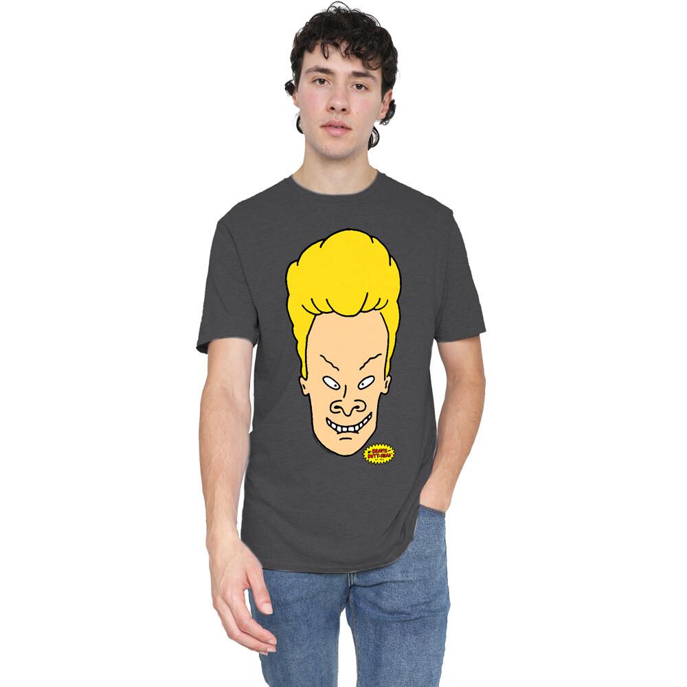 Beavis And Butthead Beavis Headshot T-Shirt S-2XL-Turquoise XL
